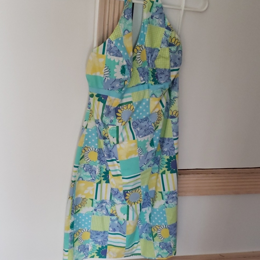 Lilly Pulitzer printed halter dress size 8